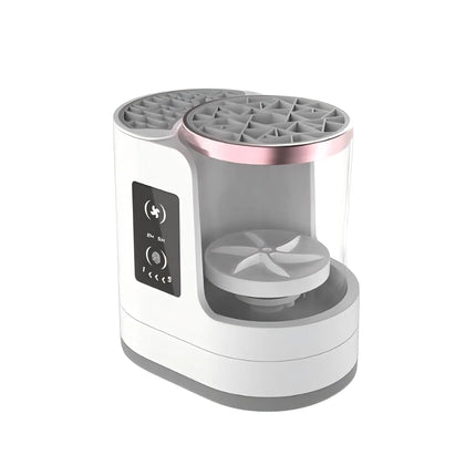 Automatic makeup brush cleaner