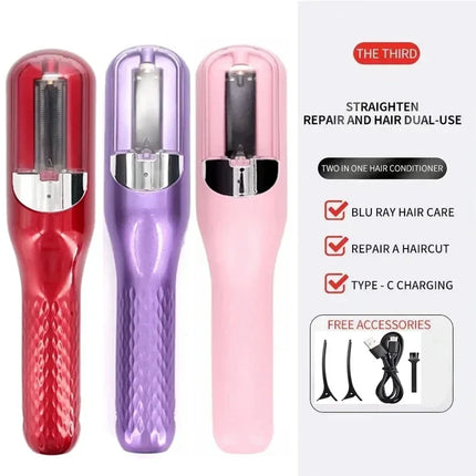 Tondeuse sans fil rechargeable pour pointes fourchues 